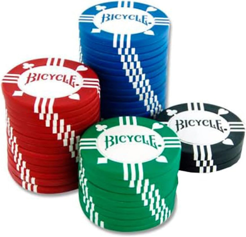 Bicycle Poker Chips 100 count 4 colors