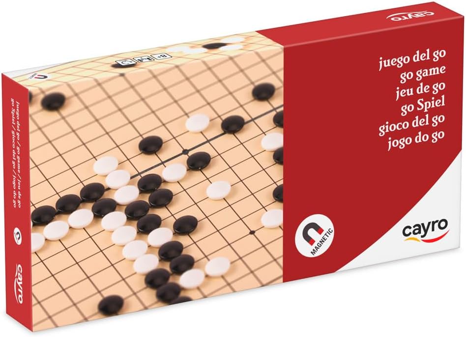 Caja del juego Go magnético Cayro 416 con tablero y fichas blancas y negras