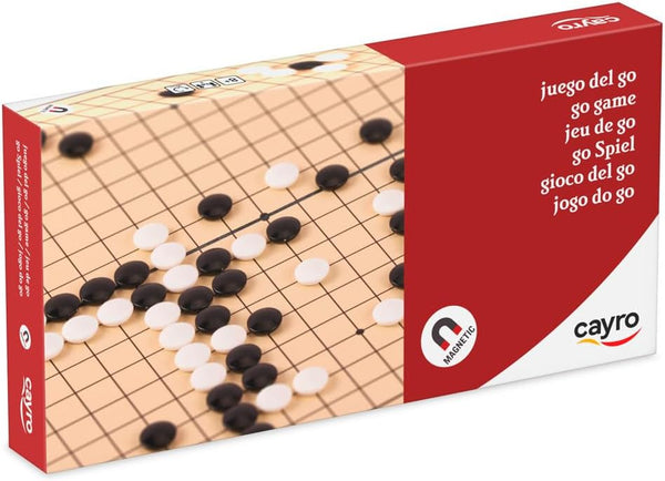 Caja del juego Go magnético Cayro 416 con tablero y fichas blancas y negras