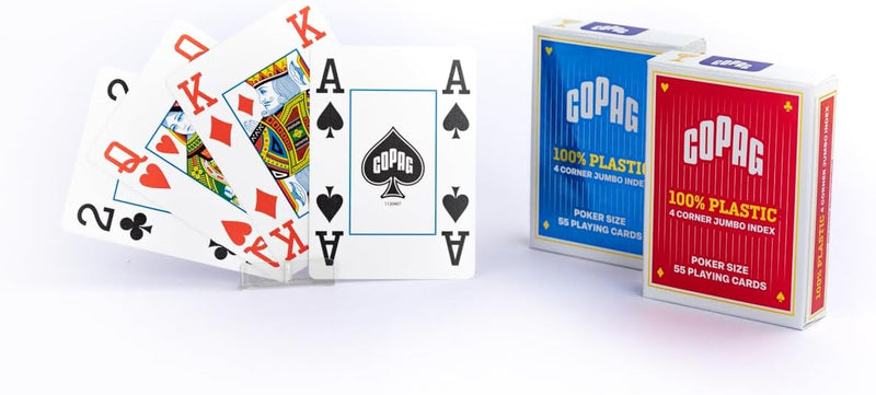 Coffret de Poker Copag 300 jetons et 2 jeux de cartes en plastique Casino