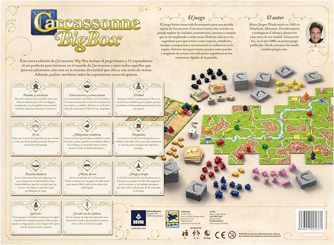 Devir Carcassonne Big Box (BGCARPLUS3)