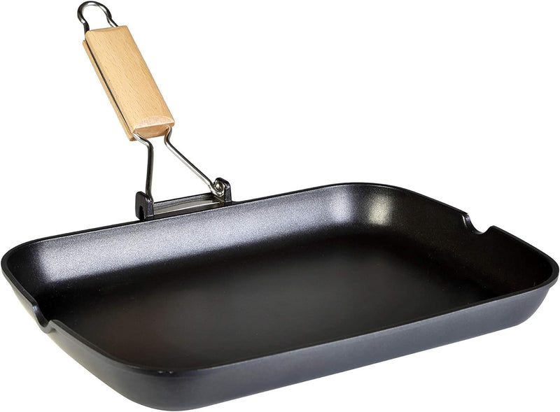 Grill Asador WeCook ECOSTONE 34x24cm - Aluminio Fundido Liso Inducción