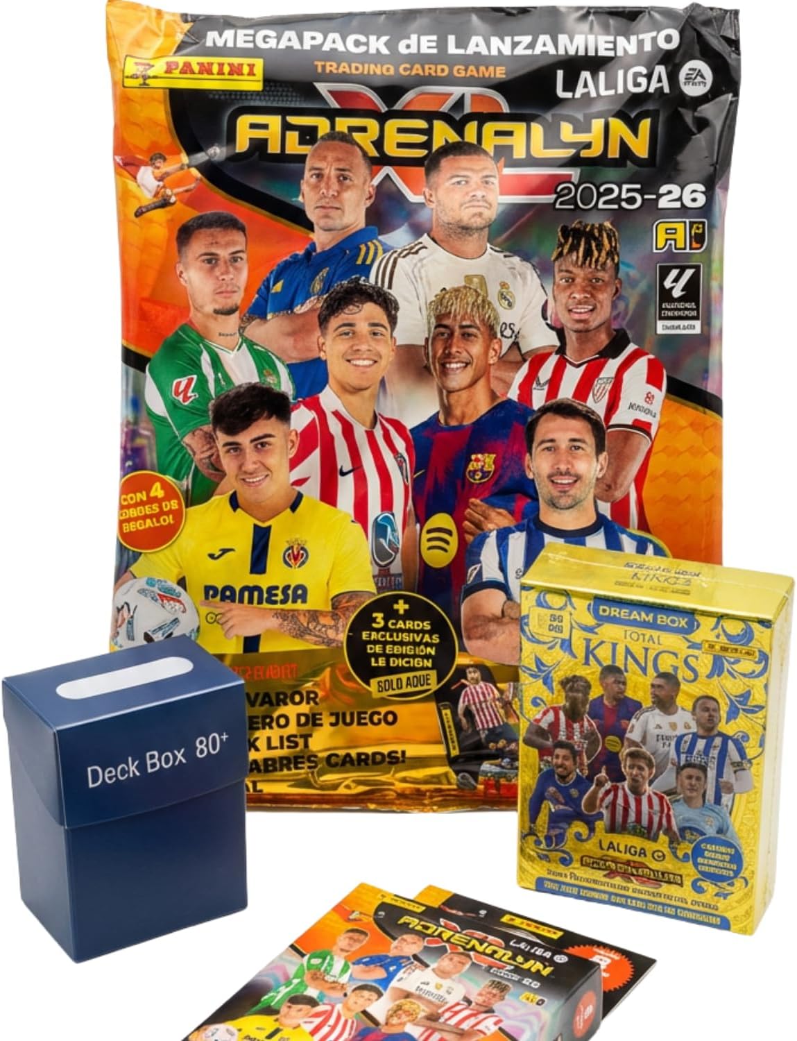 Megapack Adrenalyn XL 25-26 con Dream Box Total Kings y blister 8 sobres