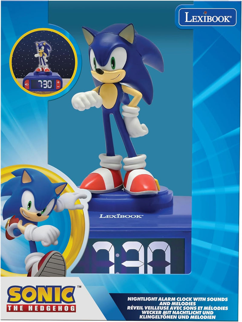 Reloj Despertador Lexibook Sonic con Luz Nocturna Encantada
