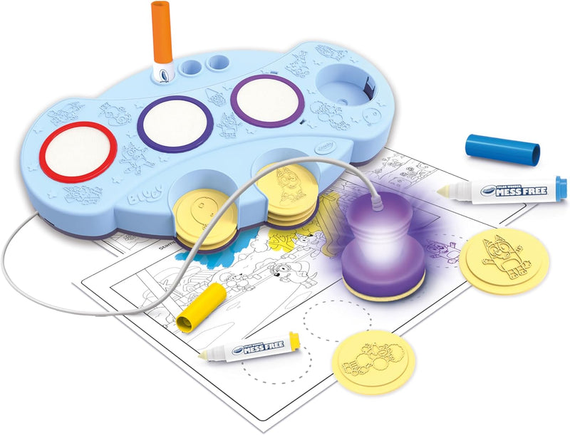 Crayola Color Wonder Estampines Mágicos Luminosos Bluey - Sin Manchas