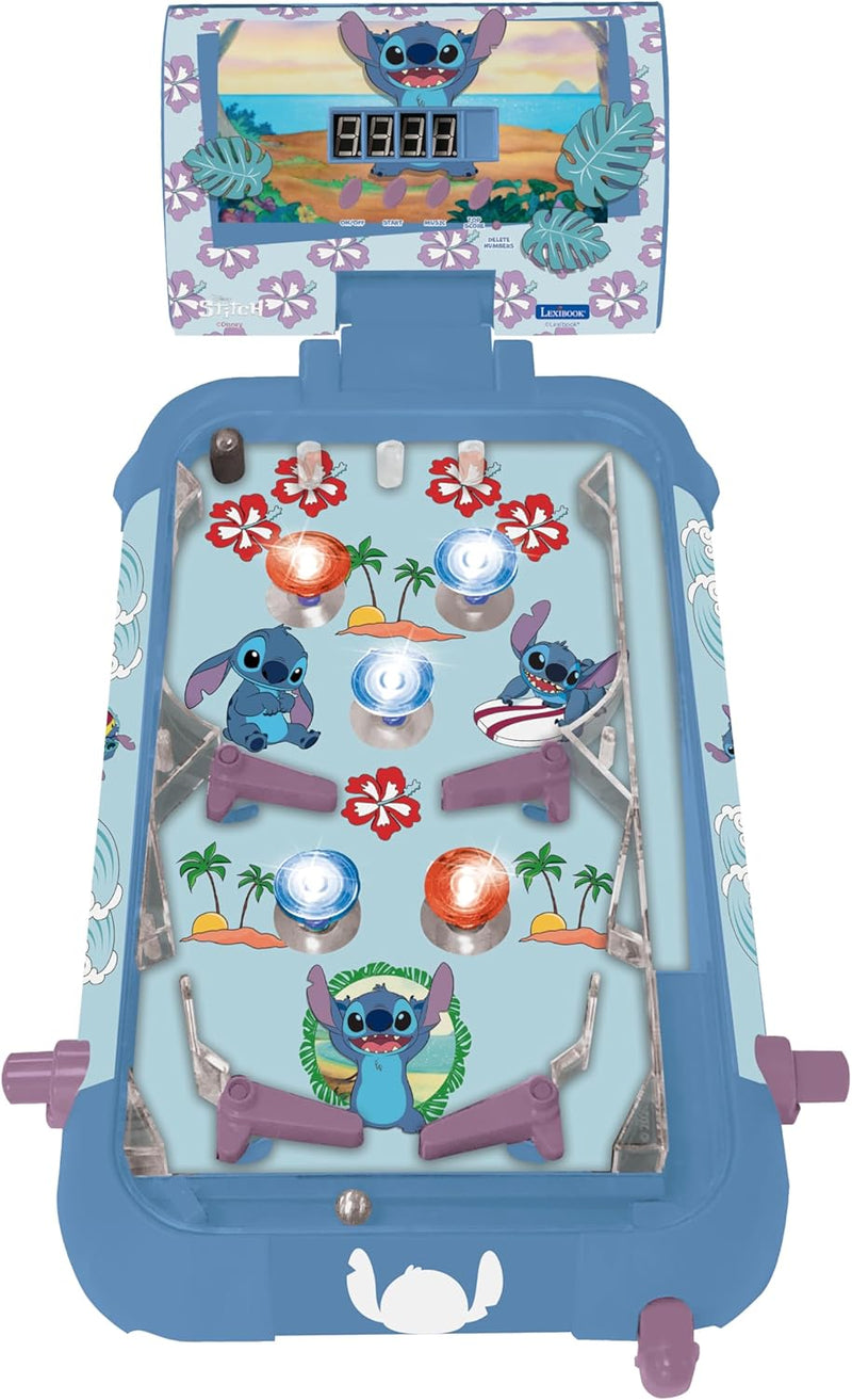 Pinball Electrónico Disney Stitch Lexibook JG610D