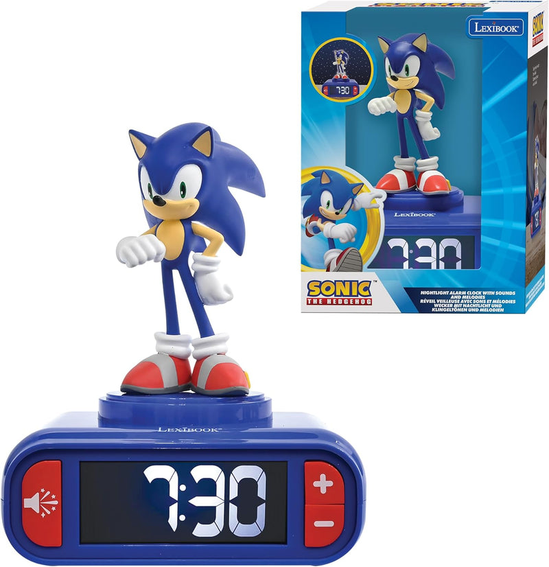 Reloj Despertador Lexibook Sonic con Luz Nocturna Encantada
