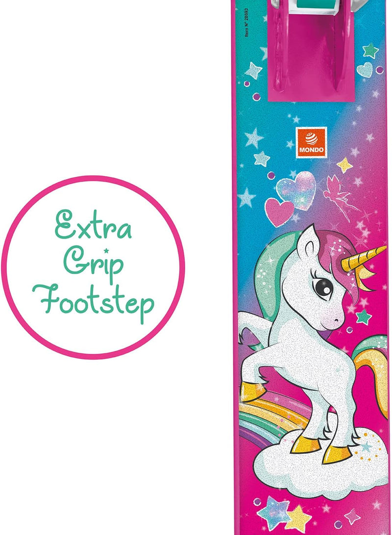 Patinete Aluminio Plegable Unicornio 2 Ruedas MONDO-28693
