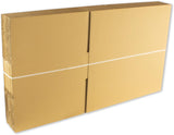 Pack de 10 cajas 460x310x100 mm plegadas y flejadas