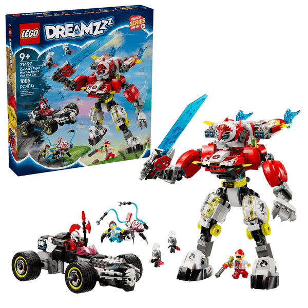 LEGO DREAMZzz 71497 Meca Tigre de Cooper y Bólido de Zero — imagen 1