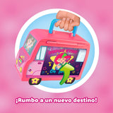 Pinypon Super Star on Tour - escenario abierto con instrumentos y figura cantante - detalle