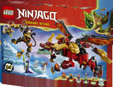 LEGO Ninjago 71868 Meca Dragón Transformable de Wyldfyre - caja lateral con detalles del set