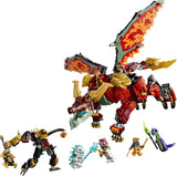 LEGO Ninjago 71868 Meca Dragón Transformable de Wyldfyre - producto montado sobre fondo blanco