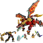 LEGO Ninjago 71868 Meca Dragón Transformable de Wyldfyre - producto montado sobre fondo blanco