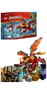 LEGO Ninjago 71868 Meca Dragón Transformable de Wyldfyre - display: caja + producto montado