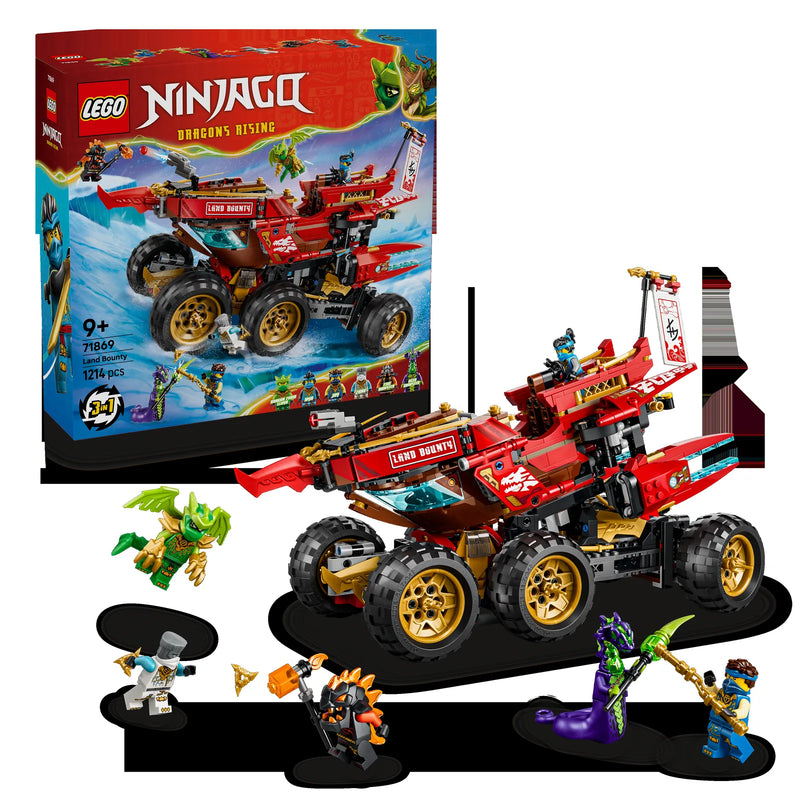 LEGO Ninjago 71869 Bounty Terrestre - display: caja + producto montado