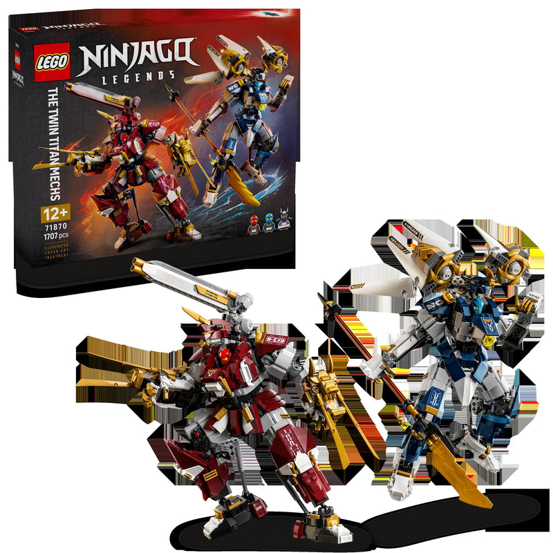 LEGO Ninjago 71870 Titanes Robot Gemelos - display: caja + producto montado