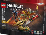 LEGO Ninjago 71871 Batalla en la Espada del Dragón - caja lateral con detalles del set