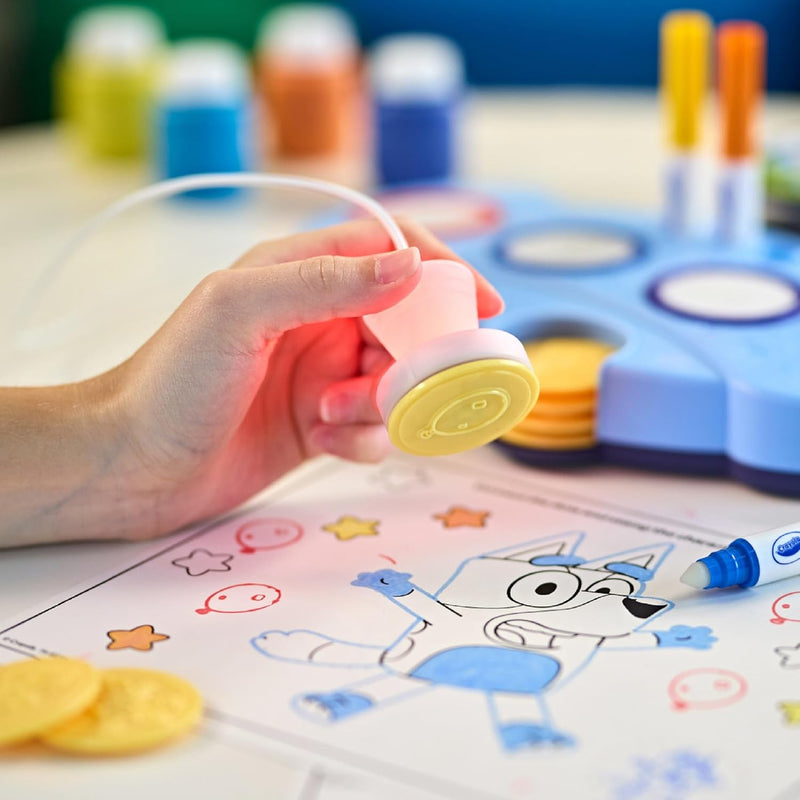 Crayola Color Wonder Estampines Mágicos Luminosos Bluey - Sin Manchas