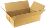 Caja de cartón 460x310x100 mm abierta, americana de 4 solapas