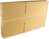 Pack de 10 cajas 500x350x120 mm plegadas y flejadas
