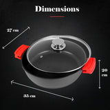 WeCook EcoStone – Cazuela Baja 32cm Aluminio Inducción (vista 4)