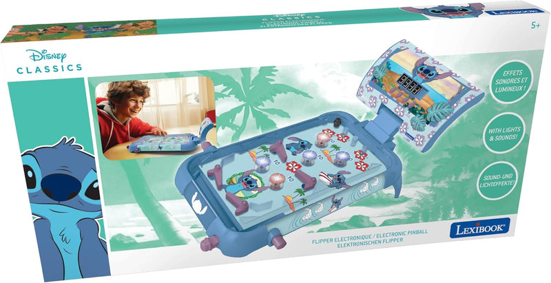 Pinball Electrónico Disney Stitch Lexibook JG610D