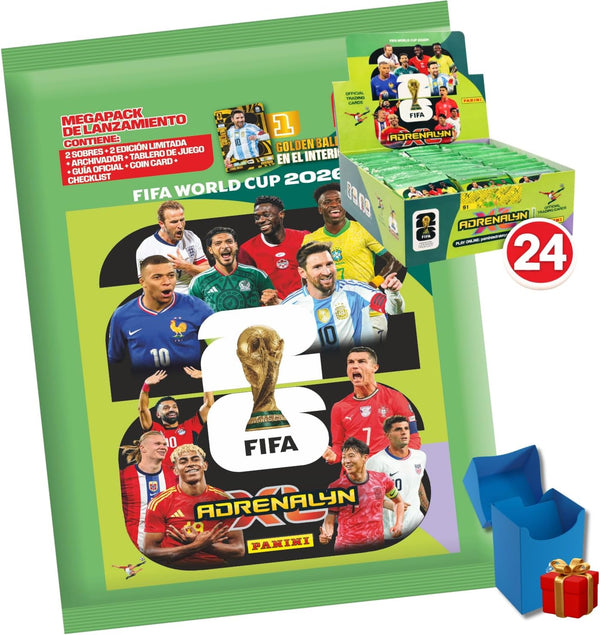 Pack Adrenalyn XL FIFA World Cup 2026 Megapack + 24 sobres