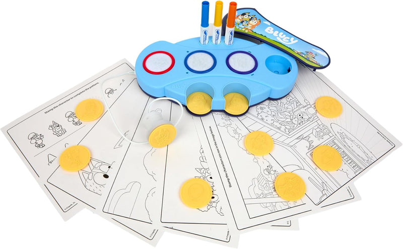 Crayola Color Wonder Estampines Mágicos Luminosos Bluey - Sin Manchas