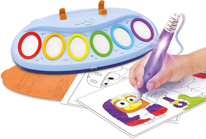 Crayola Color Wonder Pincel Mágico Luminoso Bluey - Sin Manchas