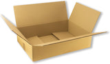 Caja de cartón 500x350x120 mm abierta, americana de 4 solapas