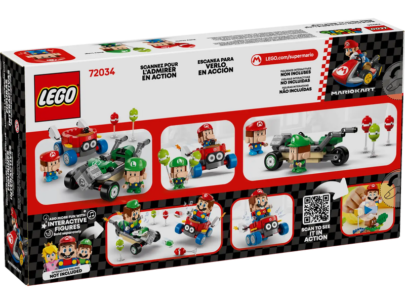 Lego Mario Kart™: Bebé Mario vs. Bebé Luigi (72034)