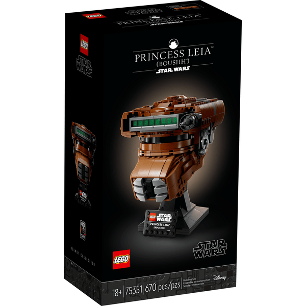 Caja del LEGO Star Wars 75351 Casco de la Princesa Leia (Boushh), frontal