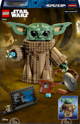 Caja LEGO Star Wars 75446 Grogu Aprendiz de Mandaloriano vista frontal — figura articulada de 20 cm con armadura Beskar, 1200 piezas, edad 10+
