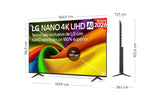 LG 75NU8E0B3LA NanoCell 4K de 75 pulgadas