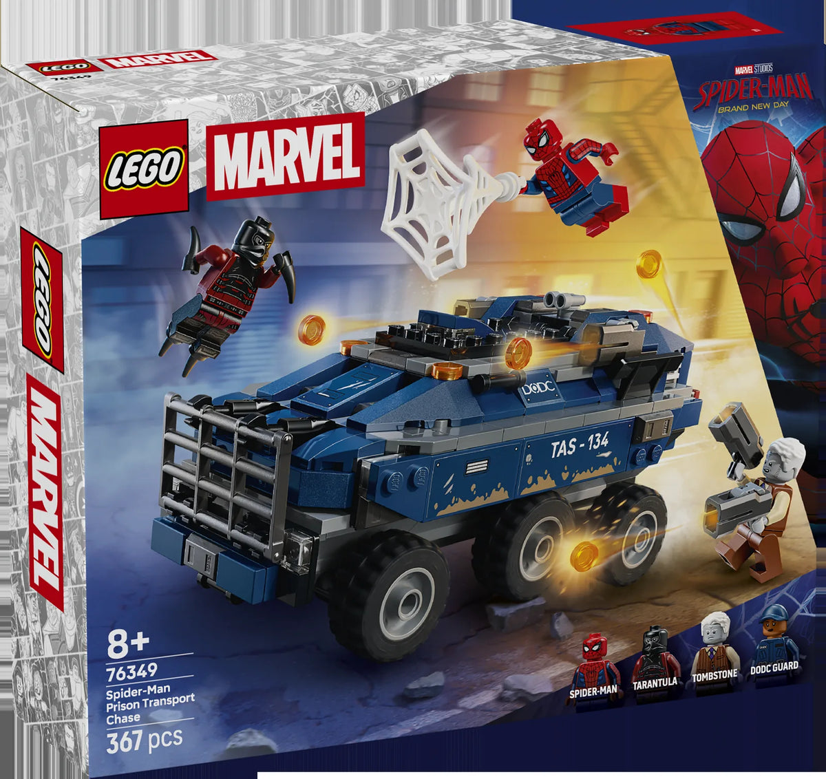 LEGO Super Heroes Marvel 76349 Spider-Man: Persecución del Furgón Penitenciario - caja frontal oficial
