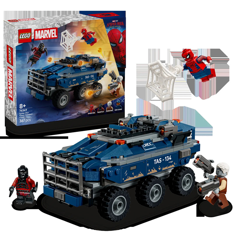 LEGO Super Heroes Marvel 76349 Spider-Man: Persecución del Furgón Penitenciario - display: caja + producto montado