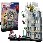 LEGO Super Heroes Marvel 76350 Spider-Man vs. Hulk: Choque Épico - display: caja + producto montado