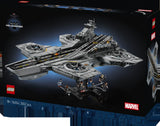 LEGO Super Heroes Marvel 76354 Helitransporte de S.H.I.E.L.D. - caja lateral con detalles del set
