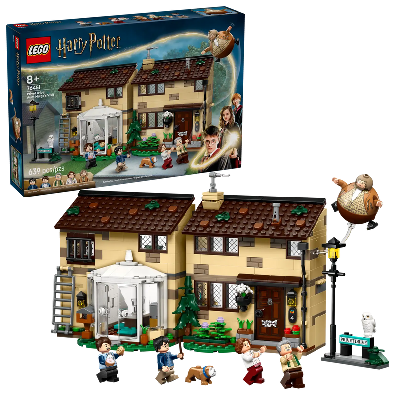 LEGO Harry Potter 76451 Privet Drive - Casa Dursley con Tía Marge 639 Piezas