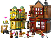 Set LEGO Harry Potter 76452 completo con las dos tiendas del Callejón Diagon y sus 6 minifiguras