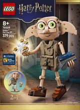 Caja frontal alternativa LEGO Harry Potter 76469 Dobby - portada completa del set con render grande y muestra de versión 2-en-1