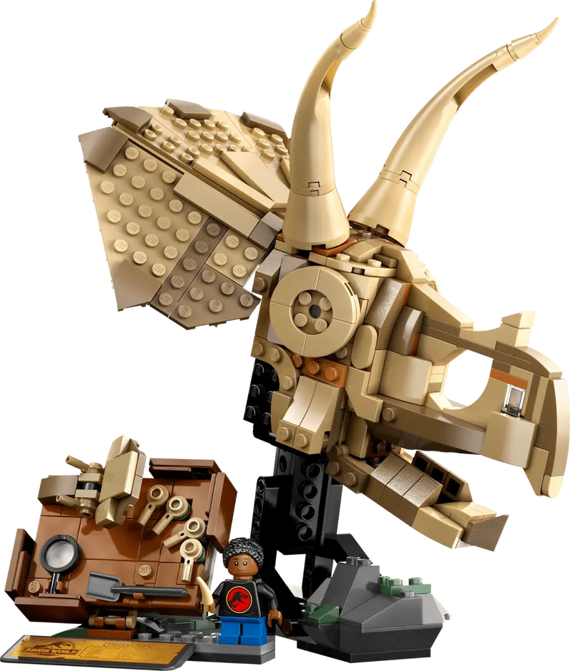 LEGO Jurassic World Fósiles de Dinosaurio: Cráneo de Triceratops (76969)
