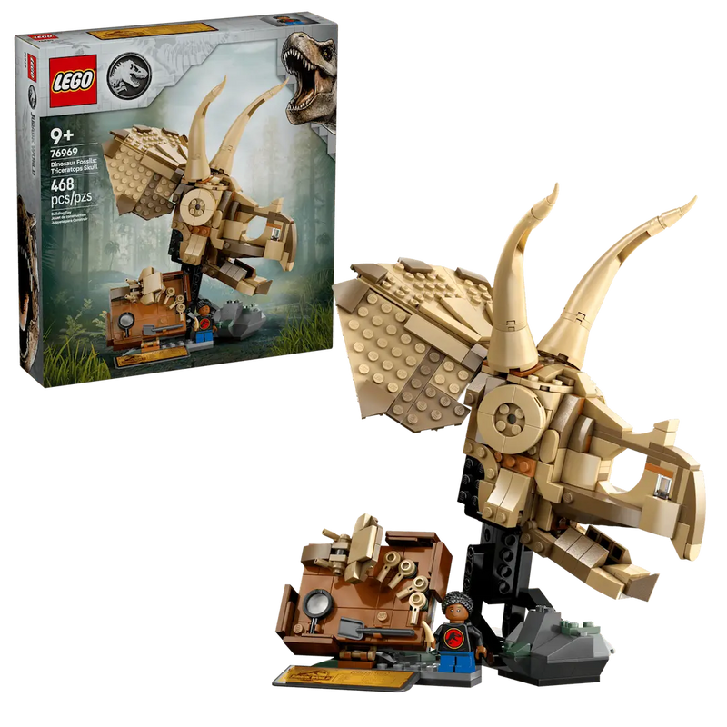 LEGO Jurassic World Fósiles de Dinosaurio: Cráneo de Triceratops (76969)