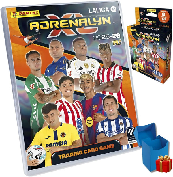 Megapack Adrenalyn XL LaLiga 2025-26 + 8 sobres adicionales pack iniciación