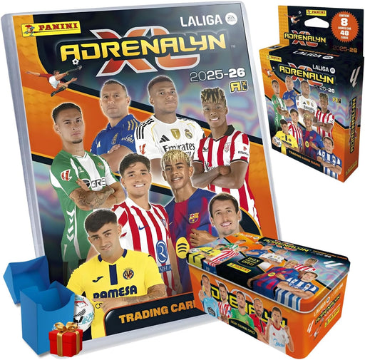 Pack Adrenalyn XL 25-26 Serie Oro con Megapack, Box Serie Oro y 8 Sobres