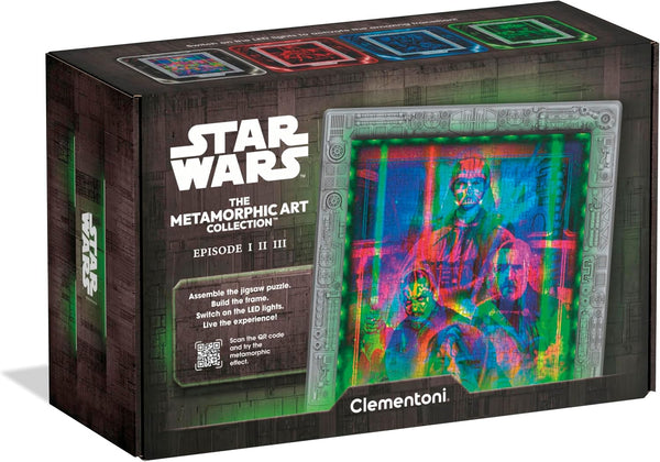 Puzzle 520 Clementoni Star Wars Episodios I-II-III Metamorphic 35161, caja