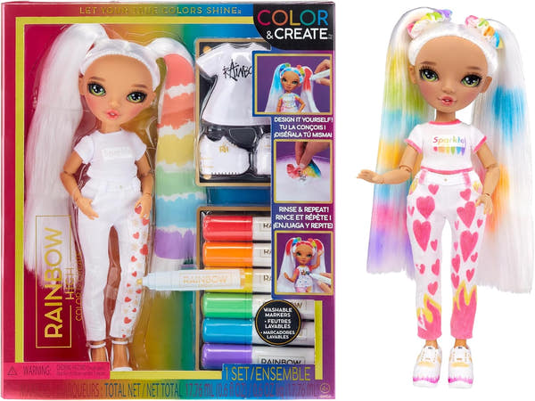 Rainbow High Color & Create Ojos Verdes (500407)
