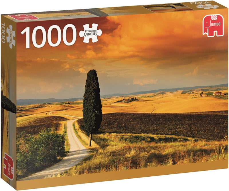 Jumbo Puzzle 1000 piezas Puesta de sol en la Toscana (18362)