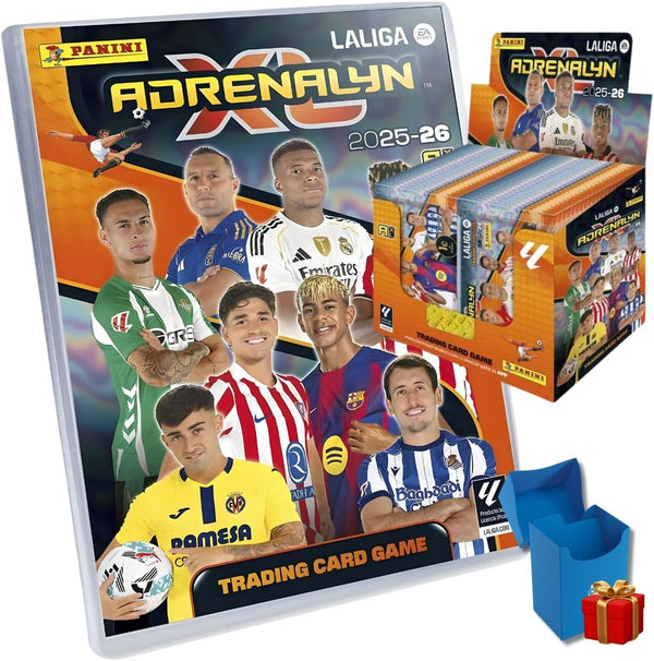 Megapack Adrenalyn XL LaLiga 2025-26 + 50 sobres adicionales con Deckbox